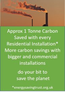 1T Carbon Saved per installation